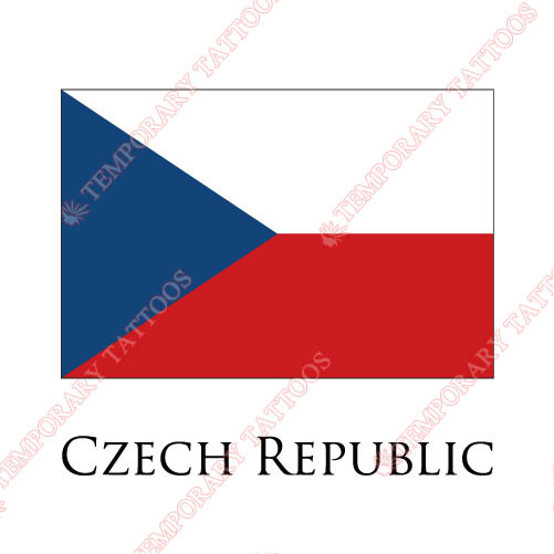 Czech Repulic flag Customize Temporary Tattoos Stickers NO.1857